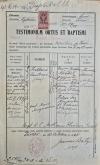 metryka urodzenia Tadeusz Faustyn Wróbel s. Józefa s. Jakuba i Tekli Porzomnickiej i Helena Krupicka 15.02.1897 chrz. 15.10.1900 Bilcze Wolica par. Derzów